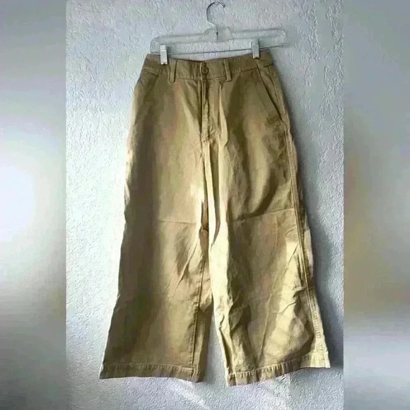 Uniqlo Khaki Wide Leg Pants - Picture 1 of 1